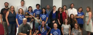 Members of the Unit 19 Bargaining team posing during a session at UC San Diego in 2019.